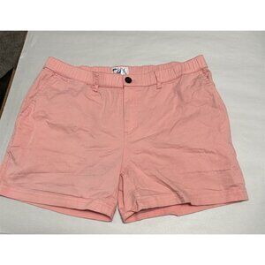 Bermies Mens Shorts Cotton Stretch Chino Golf Sporty Pink Peach Large